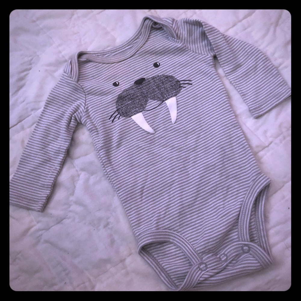 Carter's Walrus long sleeve bodysuit